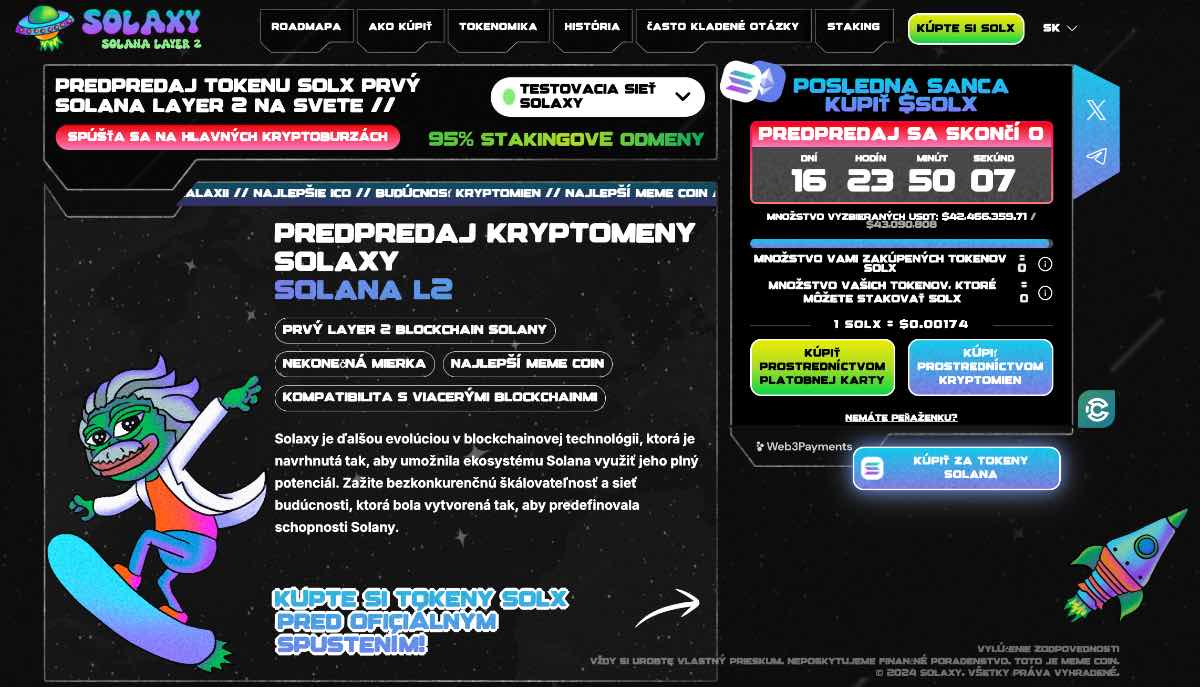 Solaxy top predpredaj