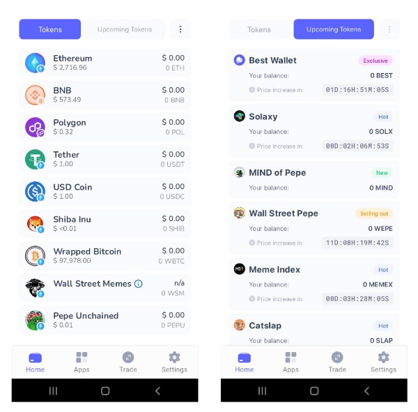 ako kúpiť top altcoiny Best Wallet