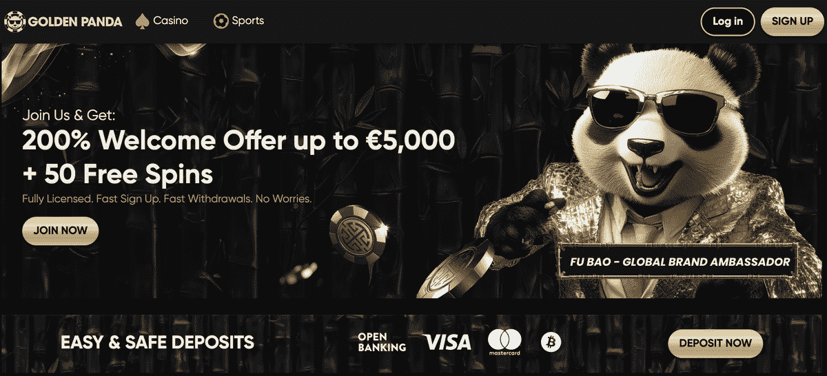 golden panda nové online casino