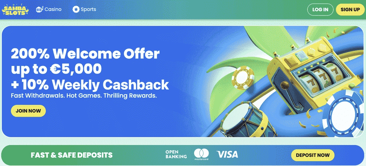 samba slots nové online kasíno