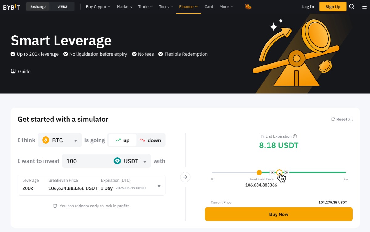 ByBit kryptoburza obchodovanie s finančnou pákou
