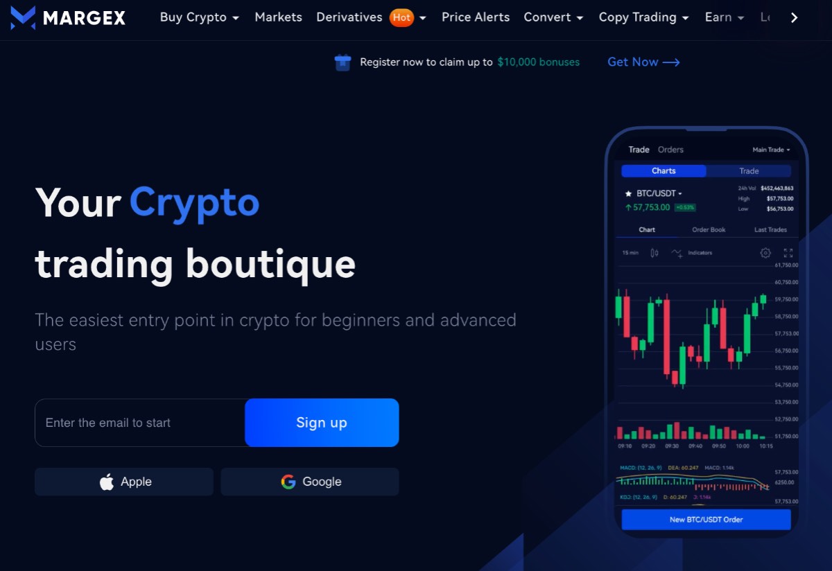 Margex kryptoburza finančná páka leverage