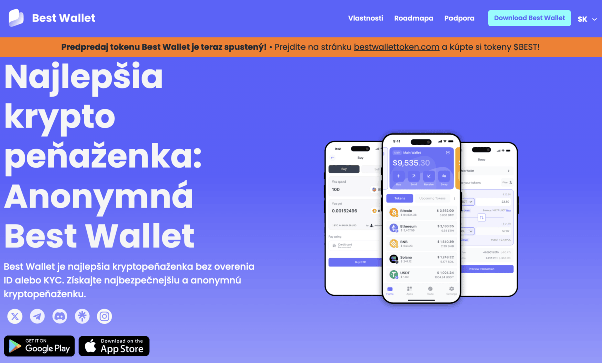 Bitcoin peňaženka Best Wallet