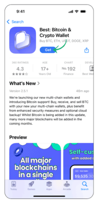 Best Wallet bitcoin peňaženka