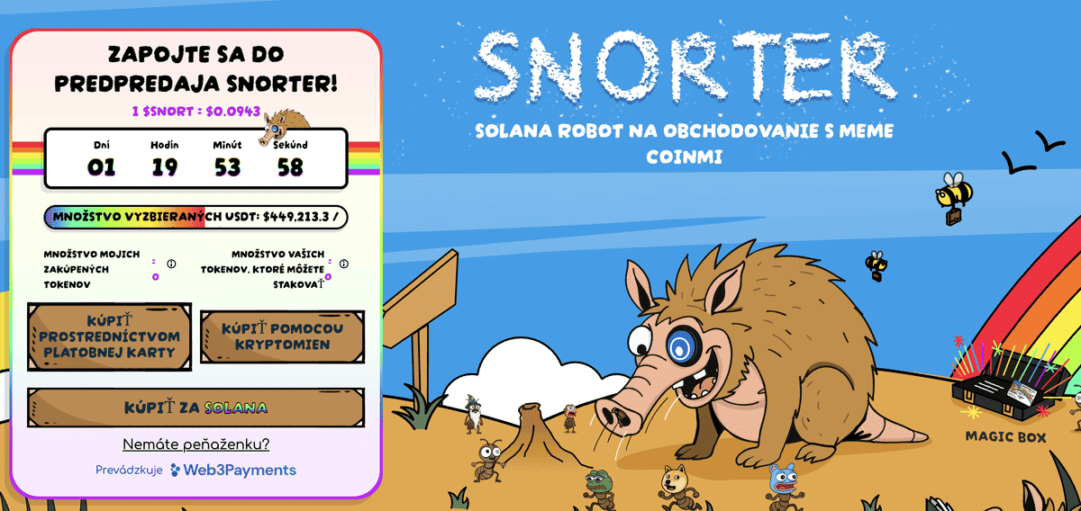 predikcia ceny snorter bot