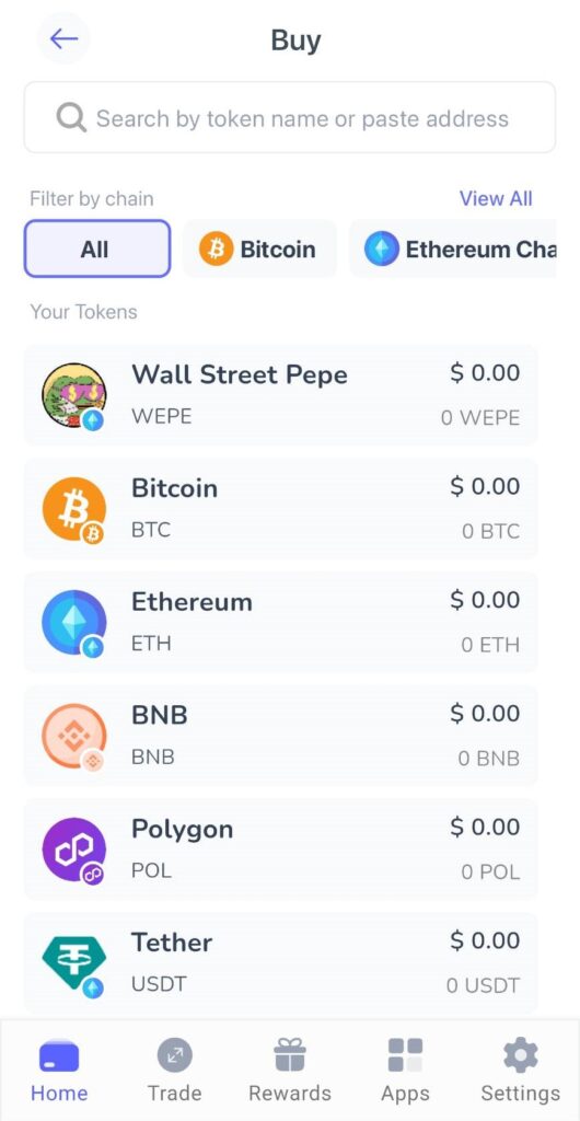 buy crypto and eth on best wallet