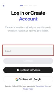 Create Best Wallet Account