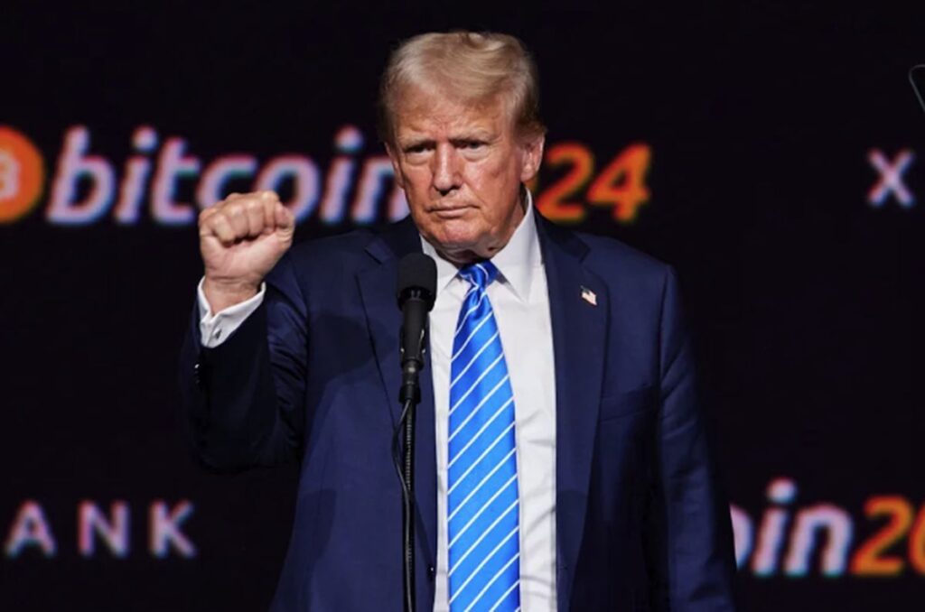 Trump ที่งาน Bitcoin conference