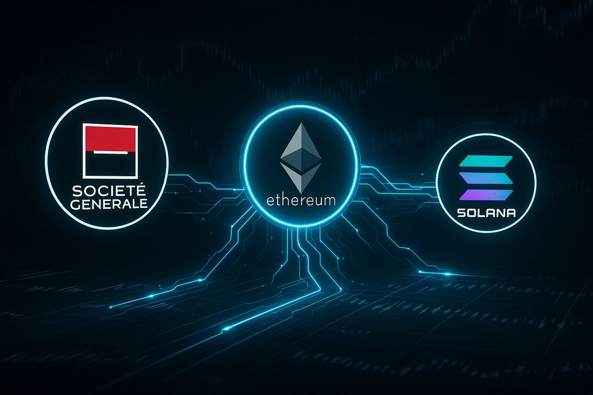 Societe Generale เล็งเปิดตัว Stablecoin บน Ethereum และ Solana