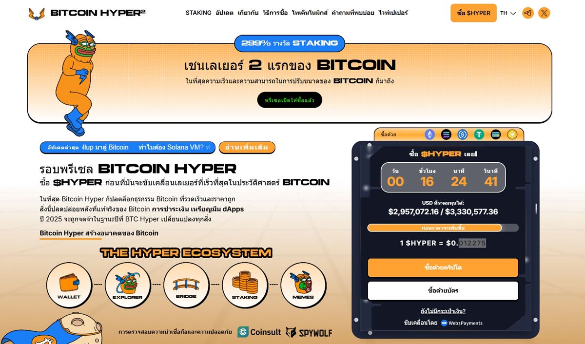 Bitcoin Hyper: โอกาสทองแห่งยุค Layer 2 บน Bitcoin