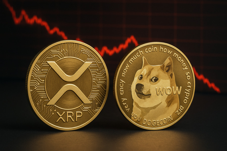 ระส่ำ! XRP และ Dogecoin ร่วง 10% หลังเกิดการล้างพอร์ตครั้งใหญ่
