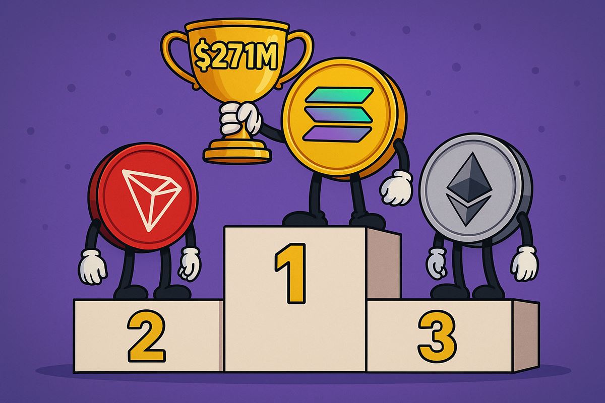 Solana กวาด $271M ทุบ Ethereum ขาดลอย ครองแชมป์รายได้ Q2