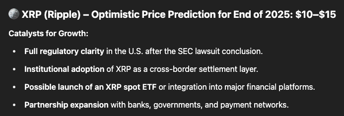 Ripple (XRP) หนึ่งใน Altcoin ที่ ChatGPT คาดการณ์ว่าราคาจะขึ้น
