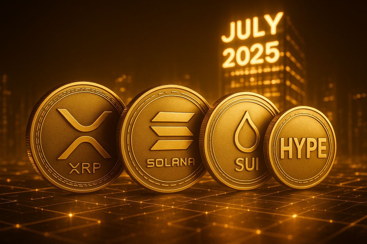 เจาะกราฟเทคนิค! XRP, Solana, SUI, HYPE ว่าทำไมคือเหรียญคริปโตที่น่าลงทุนเดือนนี้