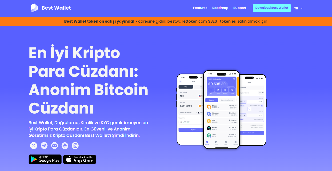 Best Wallet- En iyi Web3 Cüzdan litesinde yer alan cüzdan