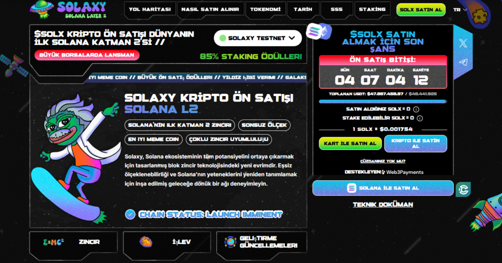 En iyi kripto airdropları arasında Solaxy