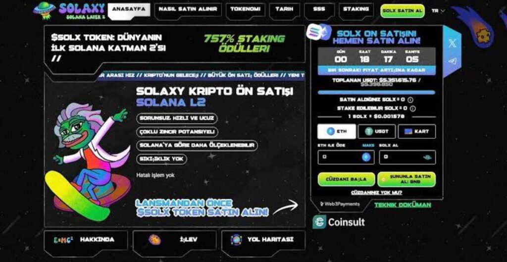 Solaxy (SOLX): Solana Ekosisteminde Yeni Nesil Çözüm