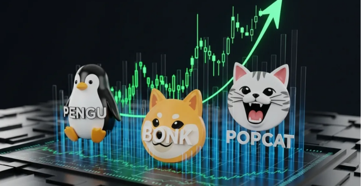 Önde Gelen 3 Meme Coin Destek Noktasından Tepki Verdi: PENGU, BONK, POPCAT