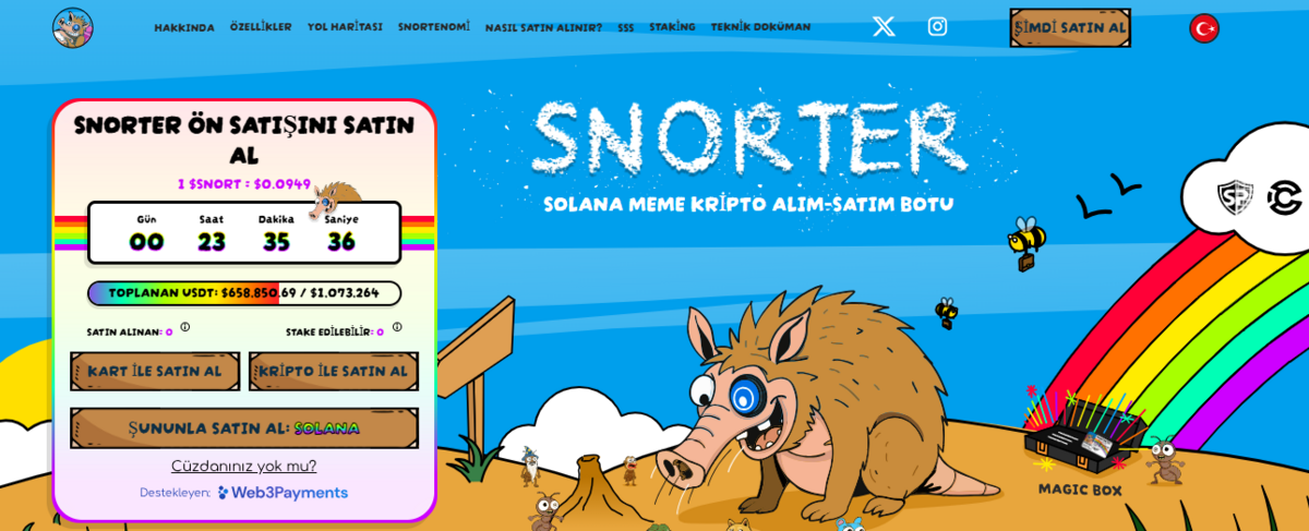 En iyi meme coinler - Snorter Token