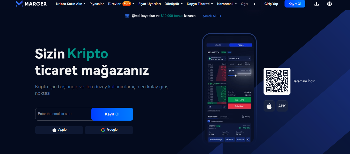 Margex: En iyi Bitcoin cüzüdanı