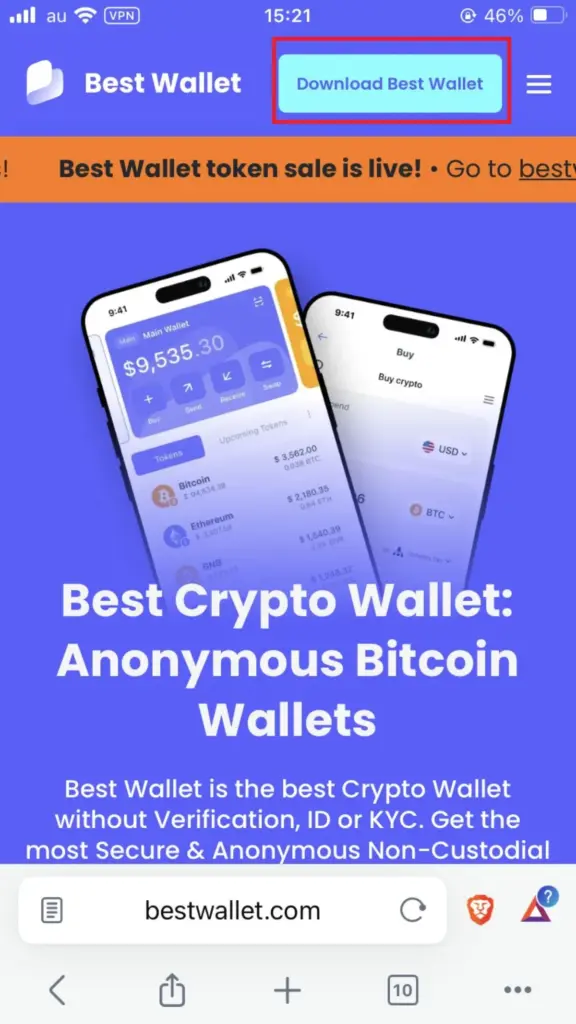 En iyi web3 cüzdanı seçeneği olarak Best Wallet indirme