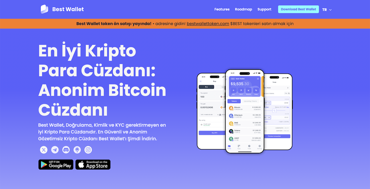 En iyi kripto para cüzdanı Best Wallet