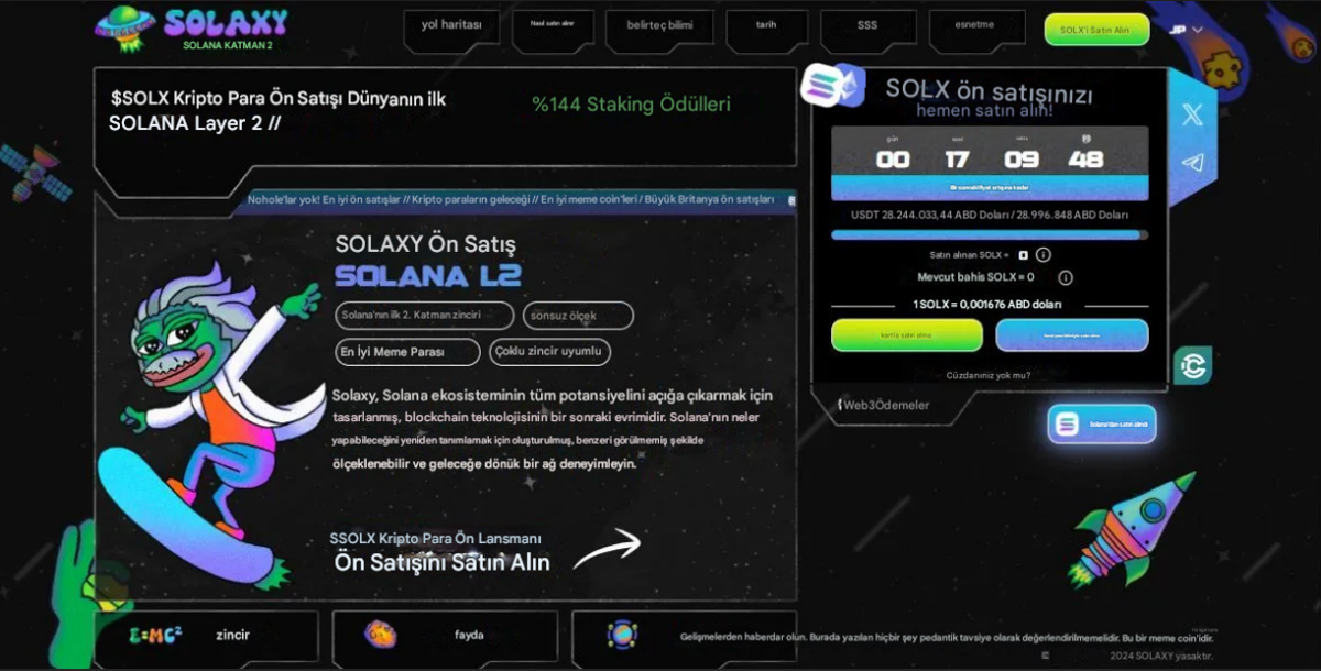 Solaxy - 1000x yapacak ecoinler