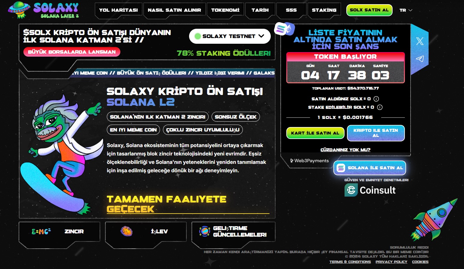 Yükselecek Coinler Arasında Dikkat Çeken Solaxy Detaylı İncelemesi