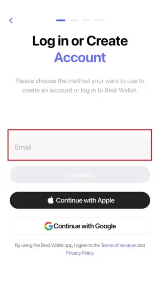 Best wallet kurulum aşaması