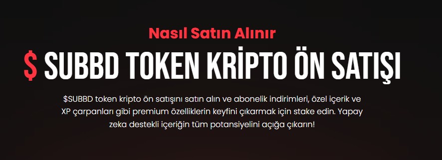 Subbd Tokeni Ön Satışı
