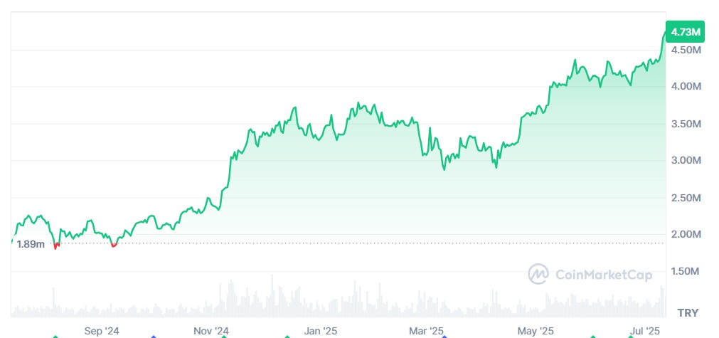 Bitcoin Fiyat Grafiği