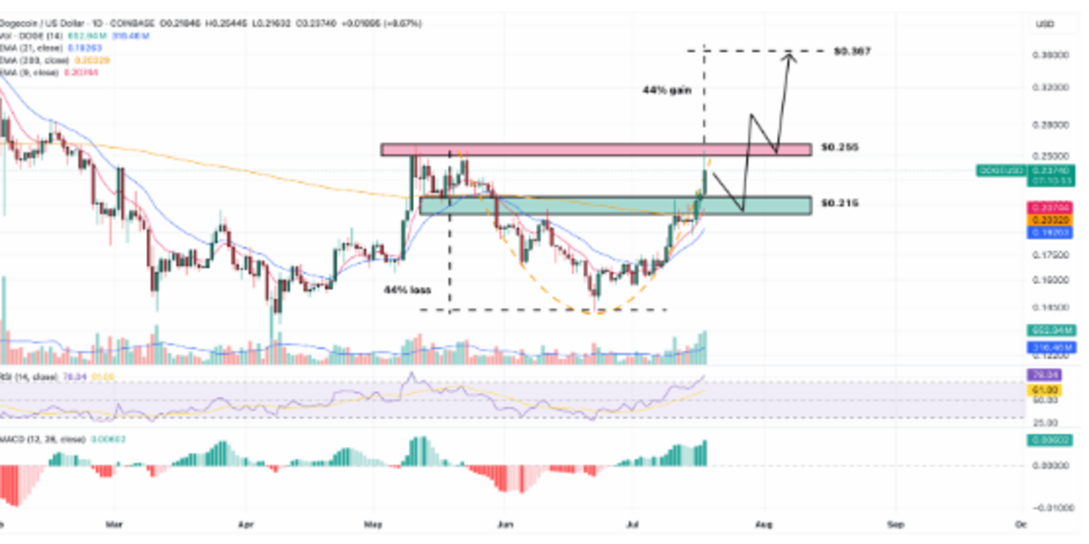 Teknik Göstergeler Net: Dogecoin Yeni Bir Ralliye Hazırlanıyor