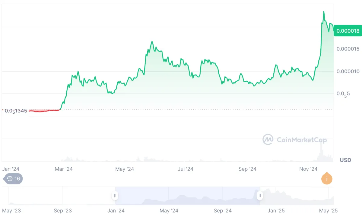 pepe coin fiyat tahmini konusunda yön verici bir unsur olarak 2024 yılı