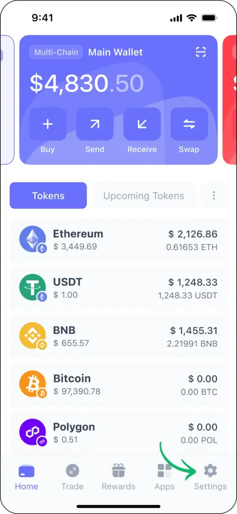 Best Wallet'te özel anahtarları dışa aktarma