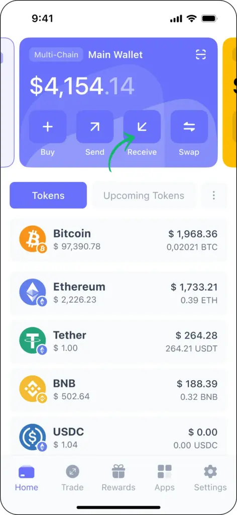 Best Wallet cüzdanınıza para aktarın