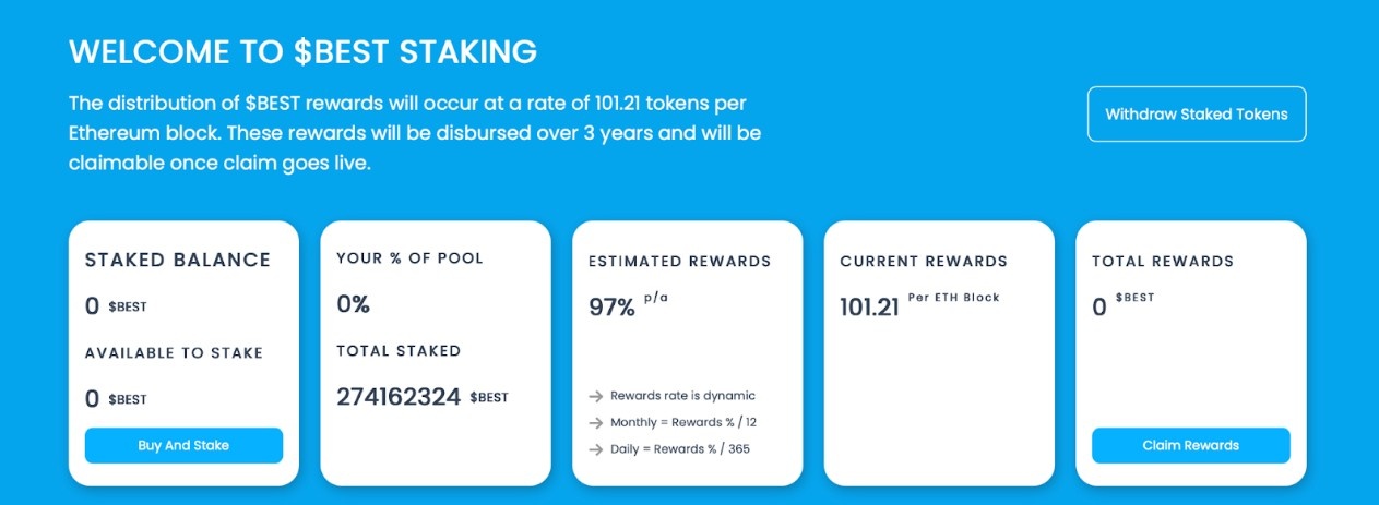Best Wallet staking
