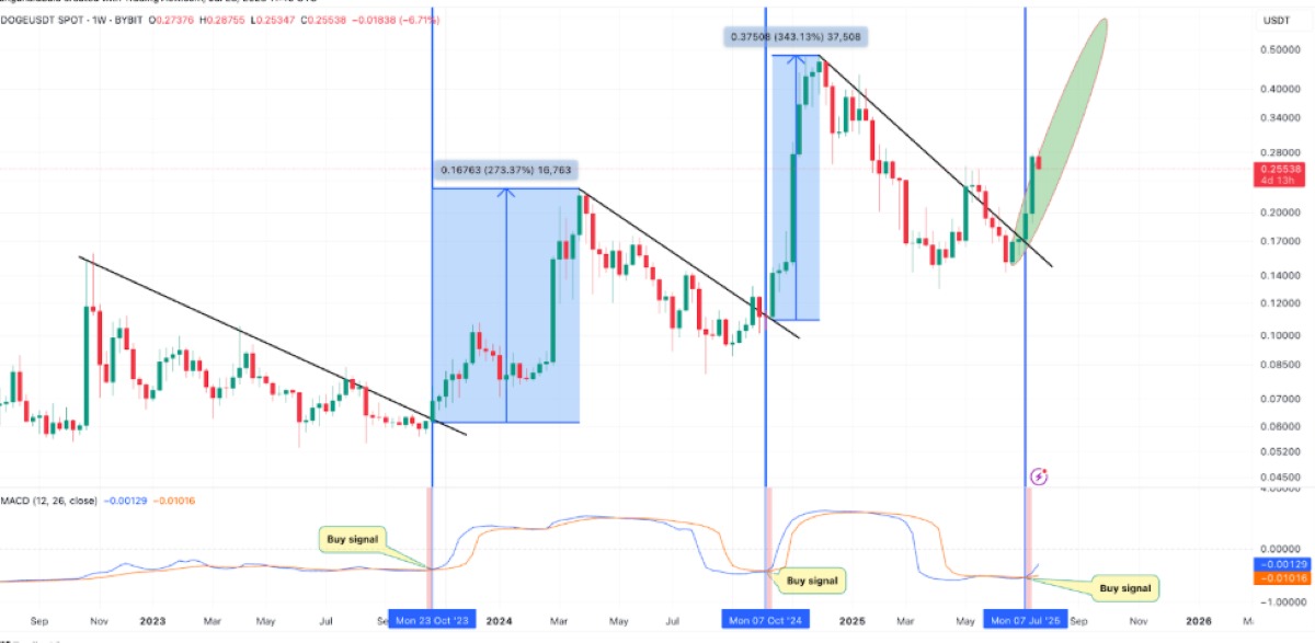 Dogecoin’de Büyük Ralli Sinyali: Tarih Tekerrür Ediyor mu?
