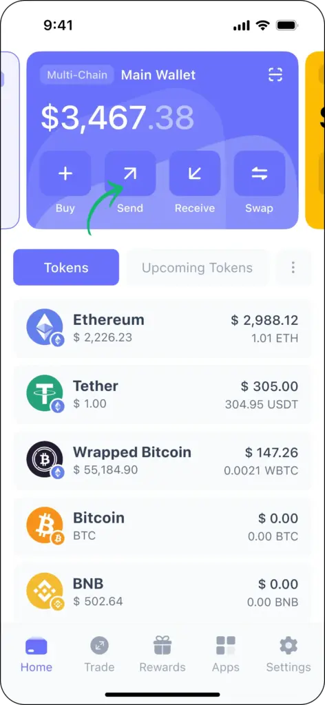 Best Wallet ile kripto gönderme