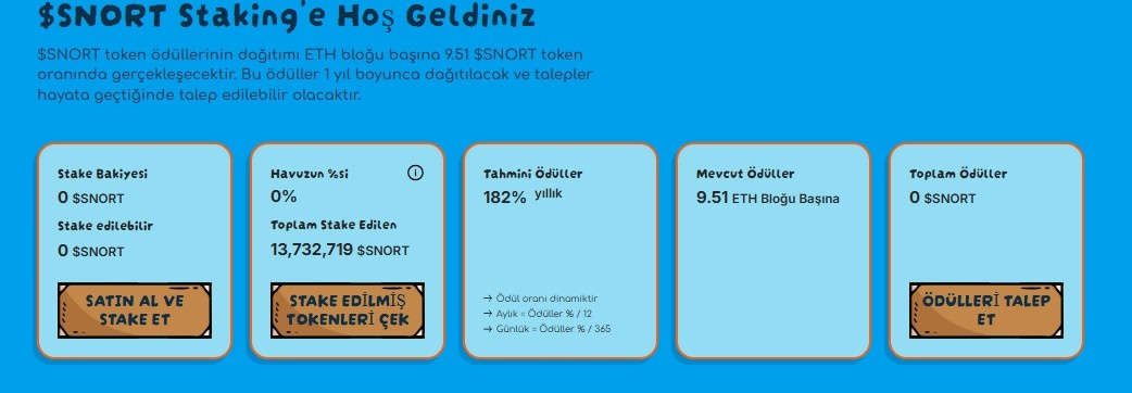 snorter Bot staking özellikleri