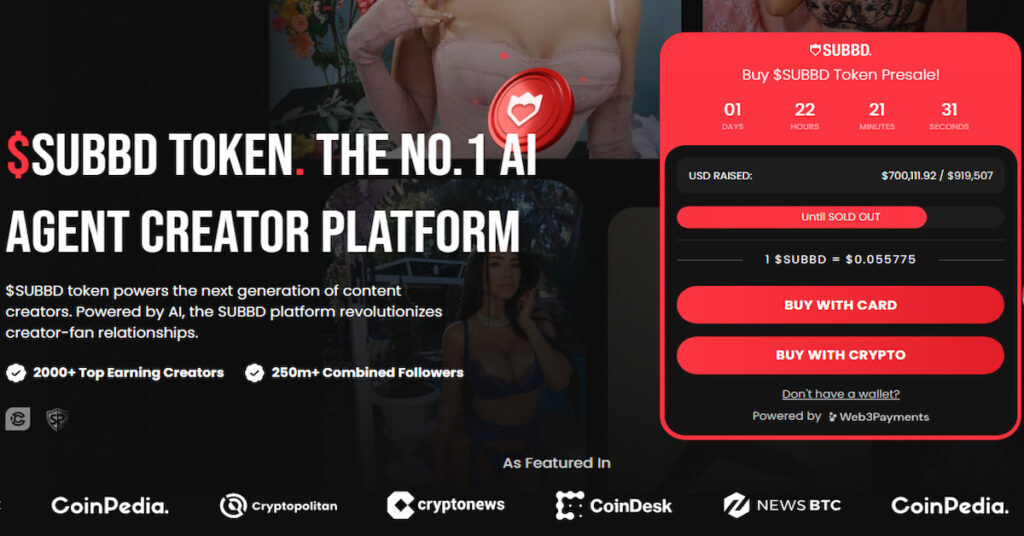 скріншот проекту криптовалюти SUBBD