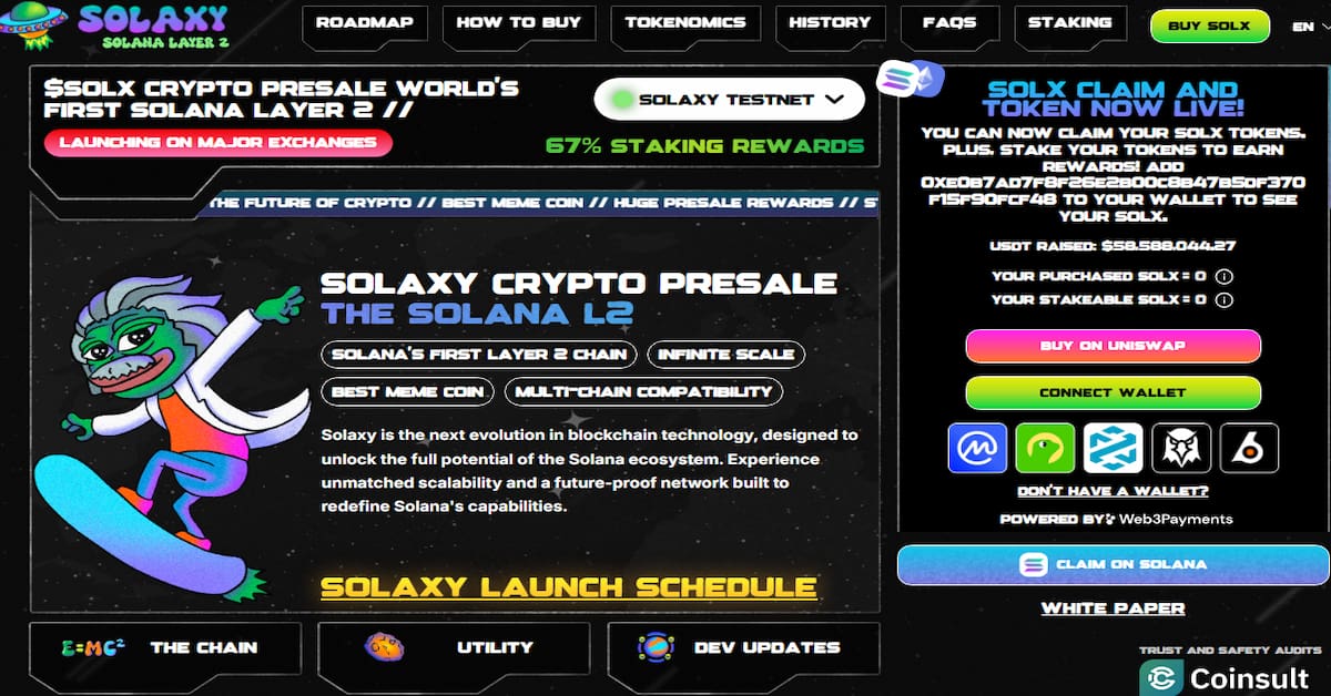 Solaxy розпочав торги на DEX: інвестори отримали 40% прибутку