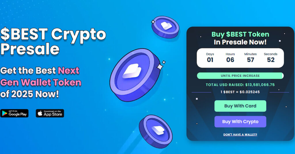 скріншот проекту криптовалюти Best Wallet