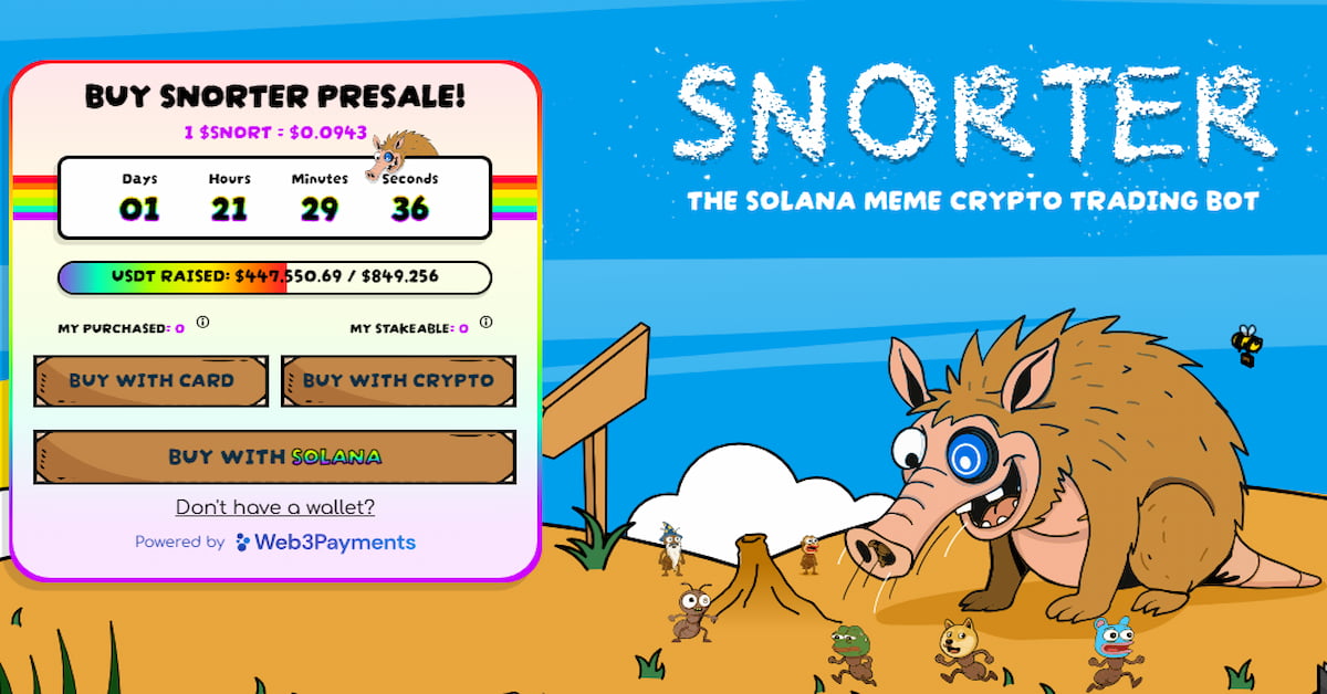 Snorter Token – новий бот на Solana зібрав $450 000 за 7 днів