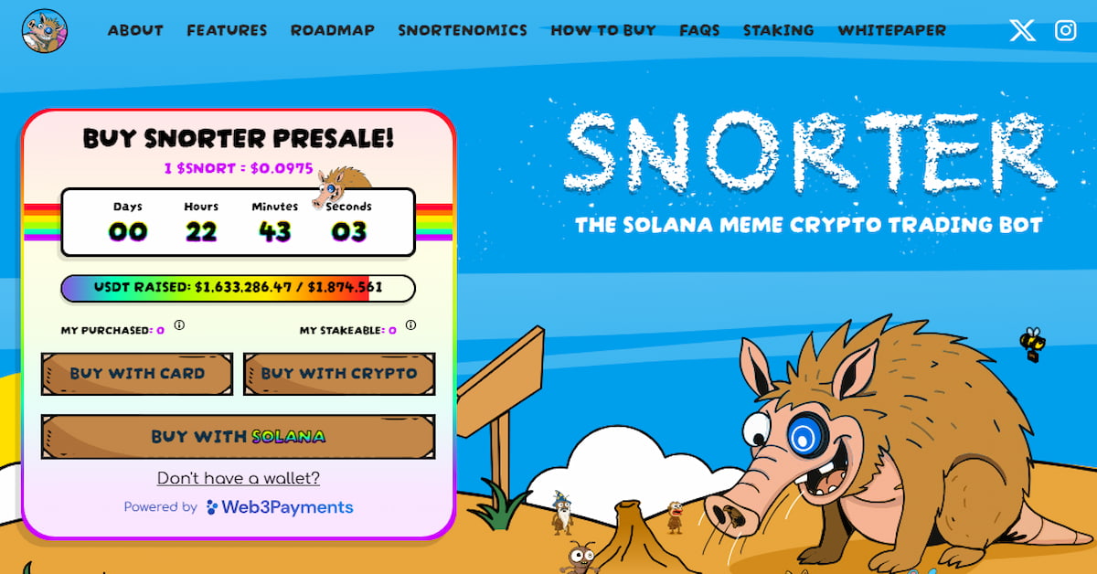 Snorter Token: бот для пошуку монет з ростом x100
