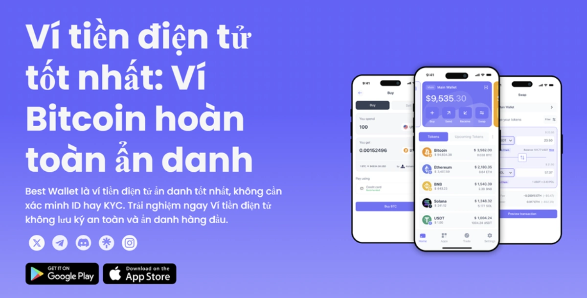 Mua Solana qua Best Wallet