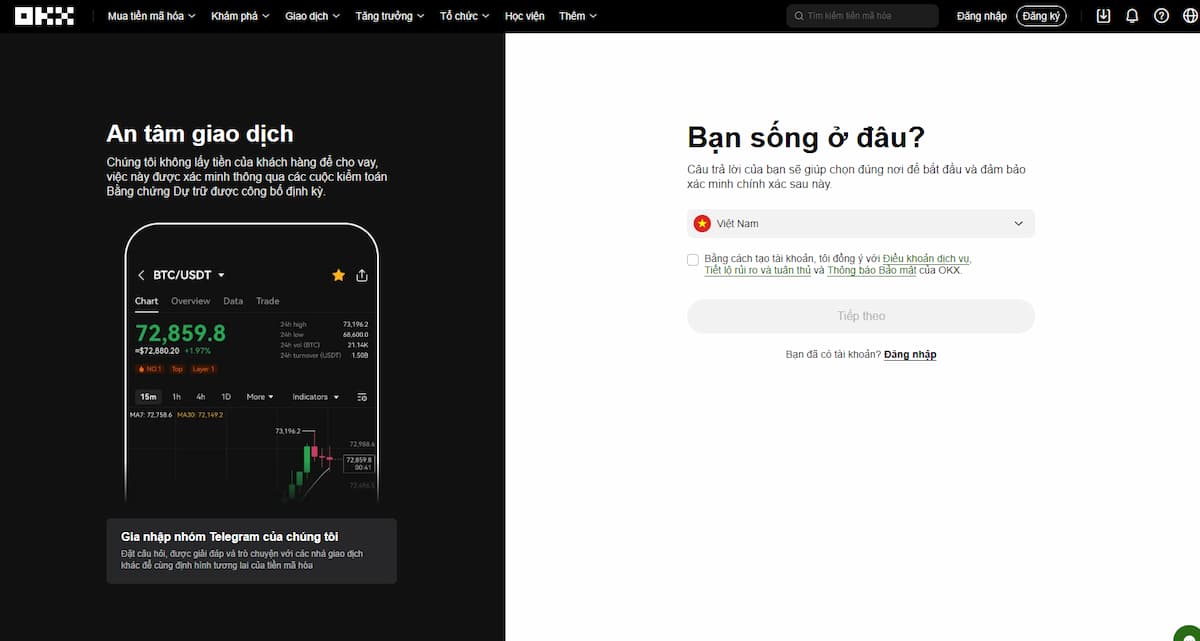 OKX – Công cụ giao dịch nâng cao