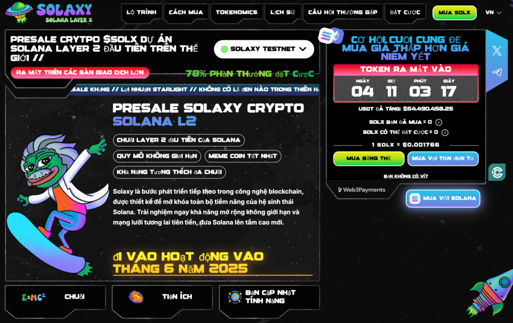 Chương trình presale SOLX