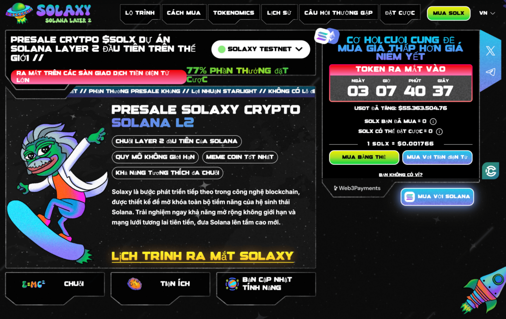 Chương trình presale Solaxy 20.6.25