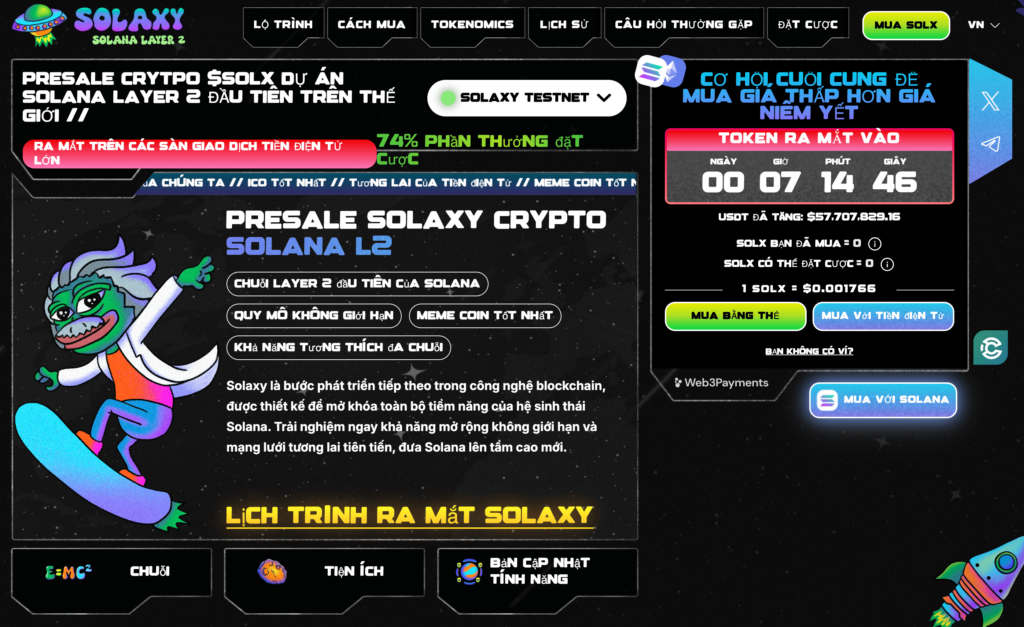 Chương trình presale Solaxy 23/6/25