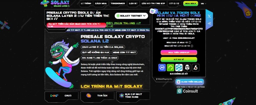 Solaxy ($SOLX) – Giải pháp Layer-2 cho Solana